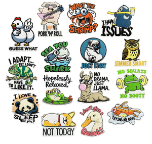 Woven Garment <b>Labels</b> Embroidered Logo Tags <b>Iron</b> <b>On</b> Patches for <b>Clothing</b> Jackets Hats Bags Shoes Fashion Wholesale Factory - Product Image 6
