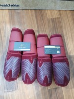 BRAND ZONE Protège-tendons en néoprène pour chevaux, ensemble de 4 protections pour les jambes, comprenant deux protections avant et deux protections arrière