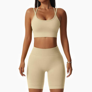 <b>Top</b> Seller Custom Logo Women Casual Two Piece Set Sexy Club Streetwear Summer Solid Sleeveless <b>Crop</b> <b>Top</b> Breathable 100% - Product Image 1