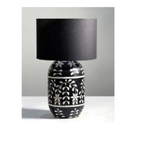 Haute qualité Design Floral os incrustation lampe de Table bureau chevet coin lampe de Table cadeau de mariage maison décorative os lampe de Table