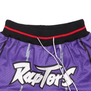 กางเกงบาสเก็ตบอลผู้ชาย MAX WORLD ENTERPRISES Raptors ผ้าตาข่ายด้านหน้า โลโก้ ปัก ลายกลางเอว มีเชือกผูก ระบายอากาศได้ดี แห้งเร็ว - Product Image 6
