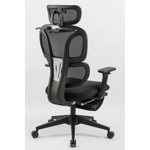 Sedia da Ufficio Ergonomica con Schienale Alto, Supporto Lombare Dinamico, Poggiatesta 2D, Braccioli 4D, Poggiapiedi, Comoda Sedia da Computer - Product Image 4