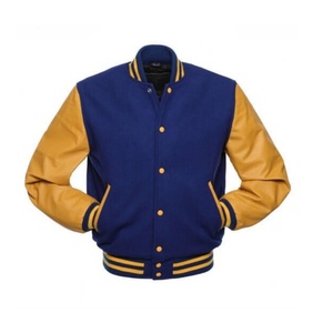 Custom Autumn Winter <b>Light</b> Color Varsity Baseball <b>Jackets</b> for <b>Men</b> - Product Image 3