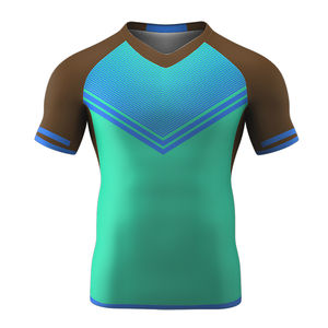 Camiseta Deportiva Sublimada para Hombre, de Moda, Sostenible, de Manga Corta, Duradera, Suave, Transpirable, de Secado Rápido, con Logotipo Personalizado - Product Image 2