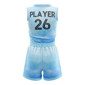 Maillot de basket sans manches personnalisé pour femmes, sublimé, écologique, à séchage rapide, respirant, uniforme d'équipe, vêtements de sport - Product Image 2