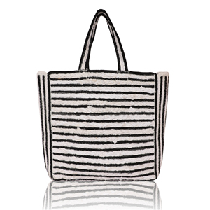 2025 Trending Ladies Fashion Handmade Cotton Tote Bags Loop Pile Design Logotipo personalizado Calidad de exportación para regalo de compras diarias - Product Image 2