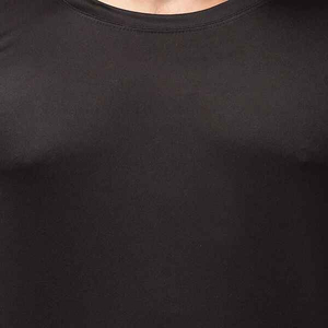 Camiseta sin mangas negra de alto rendimiento para hombre al por mayor - Chaleco de gimnasio con ribetes naranjas en contraste - Camiseta deportiva sin mangas de secado rápido para entrenamiento - Product Image 6