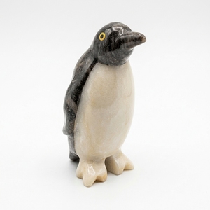 Elegante Figura de Pingüino Tallada a Mano en Ónix, de Alta Calidad, Arte Popular, Color Personalizado, Pulido, Decoración Animal - Product Image 1