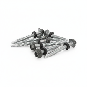 Vis autoperceuse à tête hexagonale PDC Modèle 12, acier au carbone classe 4.8 et 6.8, zinguée/galvanisée, filetage grossier, pouces - Product Image 1