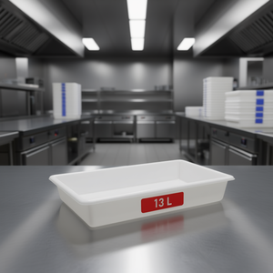 Caja de Almacenamiento Rectangular de Plástico de 13L para Cocina Comercial, Apilable, Minimalista, con Técnicas de Inyección, para Hoteles, Restaurantes y Alimentos - Product Image 3