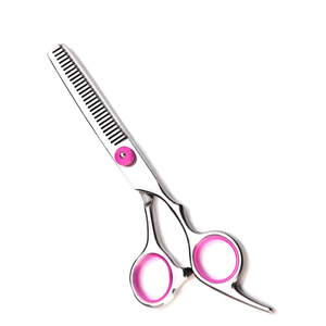 Ciseaux de barbier professionnels 5,5 pouces en acier inoxydable 2026 avec lame et manche en acier, pointe affûtée pour la coupe et l'effilage des cheveux - Product Image 1