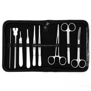 Kit avanzado de disección de laboratorio de 9 piezas Juego de herramientas quirúrgicas de acero inoxidable con tipo de clip para estudiantes de anatomía biológica OEM disponible - Product Image 1