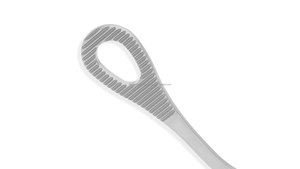 Pinces VATS Foerster courbées gauche en acier inoxydable, mâchoires ovales dentelées de 20 mm, tige de 10 mm, WRatchet, longueur de travail de 9,5'' (24 cm), longueur de travail de 13,5'' - Product Image 4