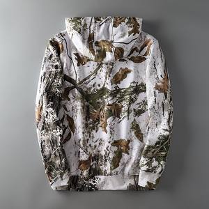 Sweat-shirt à capuche en molleton 100% coton respirant et à séchage rapide, fabriqué au Pakistan, camouflage, impression en relief, broderie, pour homme, taille 6XL - Product Image 2