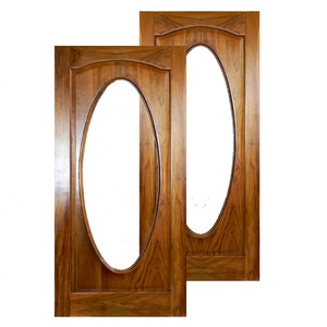 Porte en bois massif teck acajou bois de Durian portes en bois massif pour portes en verre maison hôtel accessoires 11 - Product Image 1
