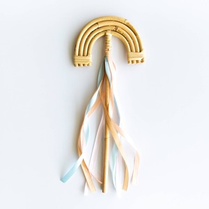 Baguette magique en rotin faite à la main pour jeu de rôle bébé, adorable baguette solaire magique, jouets d'imitation - Product Image 5