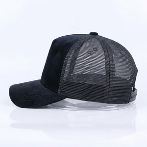 High Quality <b>Black</b> Mesh Trucker <b>Baseball</b> <b>Cap</b> Lightweight Breathable Snapback Hat Modern Street Style Outdoor Casual Fashion Wea - Product Image 2