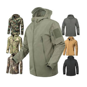 Veste tactique de chasse pour homme sur mesure OEM, camouflage, imperméable, softshell, à capuche, pour la randonnée, le camping et la chasse - Product Image 1