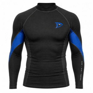 Wholesale Custom Print Breathable Polyester/Nylon Unisex Adult Jiu Jitsu MMA BJJ Rash Guard - Product Image 1