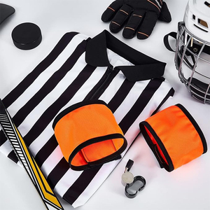 Unisex Adult <b>Black</b> <b>White</b> <b>Striped</b> Long Sleeve Referee Shirt Soccer Apparel Moisture Wicking Polyester Referee Jersey - Product Image 6
