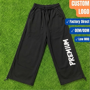 Pantalones Deportivos de Felpa de Algodón para Hombre, Pantalones Jogger de Estilo Urbano, Ropa Deportiva Informal con Cintura Elástica, Estampado Serigrafiado para Invierno - Product Image 1