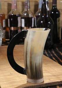 Mug à boire moderne fait main à double paroi, inspiré des Vikings, en corne naturelle de bonne qualité, pour les fêtes, la maison et les bars - Prix bas - Product Image 2