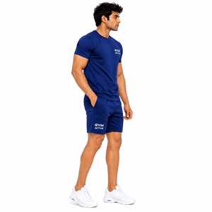 Camiseta Deportiva de Invierno para Hombre, Marca GYM ACTIVE ENTERPRISES, Estilo Vintage, Color Azul Marino, Cuello Alto, Tejida, 100% Poliéster Ecológico, ODM - Product Image 4