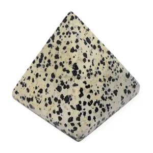 Wholesale Dalmatian Jasper pyramid hand made sunshine chakra crystals Healing For Sale