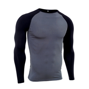 Wholesale Custom Logo O-Neck Regular Fit Men <b>Compression</b> <b>Shirt</b> Eco-Friendly Quick Dry Cool Summer Men <b>Compression</b> <b>Shirt</b> - Product Image 4