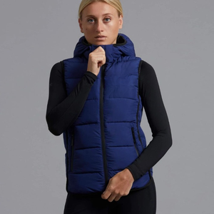 Womens Equestrian Canvas <b>Gilet</b> <b>Lightweight</b> Breathable Waterproof Reversible Riding Vest Custom Horseback Bodywarmer Outdoor - Product Image 1