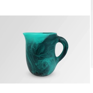 Resin Classic <b>Green</b> Mug with Handle Water Pot Kettle Drinkware 1.5L Eco-Friendly <b>Microwave</b> Safe - Product Image 3