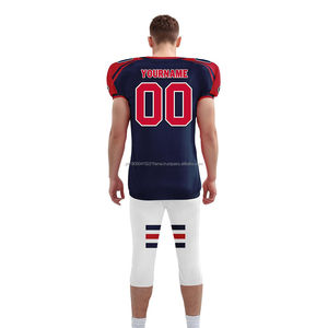 Uniforme de Fútbol Americano Unisex Personalizado al Mejor Precio, Conjunto de Jersey con el Mejor Logotipo, para Adultos, Práctica en EE. UU., 100% Poliéster, Secado Rápido - Product Image 2