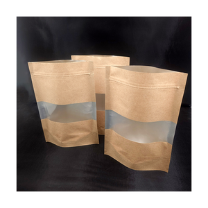 Sac en papier kraft debout avec fermeture éclair pour fenêtre - Product Image 2