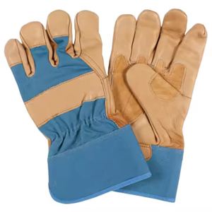 Durable Goat Grain Leather Gloves Reinforced Industrial Work Hand <b>Arm</b> Protection Abrasion Resistance Personal Safety Gloves - Product Image 2