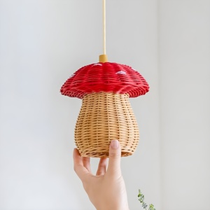 โคมไฟหวายหลากสีสำหรับห้องเด็กรูปทรงผลไม้โคมไฟเพดาน - Product Image 2