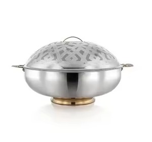 Olla de Metal de Larga Duración, Diseño Refinado, Cazuela Aislada para Alimentos, Tazón de Servicio de Estilo Clásico - Product Image 2