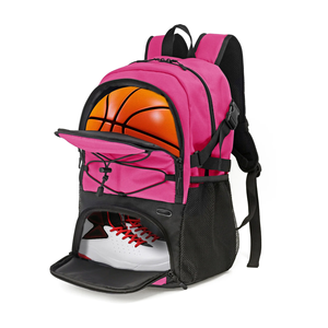 Sac d'équipement de basketball, sac à dos de sport grande capacité avec porte-ballon, compartiment séparé pour chaussures, poche pour bouteille d'eau - Product Image 1