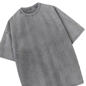 Camiseta Esencial Gris Carbón 2026, Algodón Grueso de Primera Calidad, Camiseta Gris de Manga Corta al por Mayor, 100% Algodón Transpirable - Product Image 4