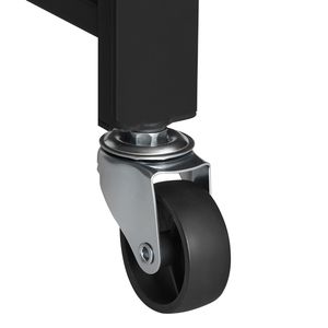 Étagère de rangement pliable à 5 niveaux 28L x 13P x 66H pouces, 5 roues, aucun assemblage requis, unité d'étagère métallique pliable, organisateur - Product Image 5