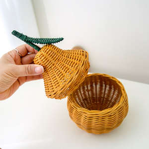 Paniers en rotin tressés à la main en forme de poire, prix avantageux, fabricant de paniers tissés. - Product Image 2