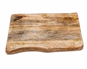 Planche à découper rectangulaire en bois de manguier, épaisseur 0,4 cm, extra large, bord naturel, bois massif, compatible lave-vaisselle - Product Image 2