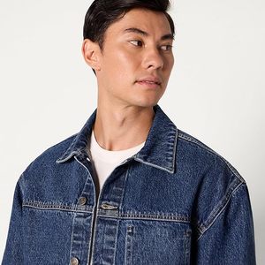 Chaqueta Vaquera para Hombre, Corte Regular, Algodón Lavado, Cierre de Botones, Estilo Casual Otoñal - Product Image 6