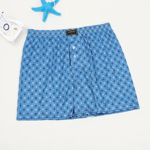 Calzoncillos Boxer de Verano para Hombre, Transpirables, Sueltos, Suaves, para el Hogar, con 100% Algodón/Poliéster - Product Image 2