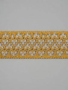 Bordure décorative élégante en dentelle métallique Zari pour vêtements, tenues ethniques et articles d'ameublement - Product Image 3