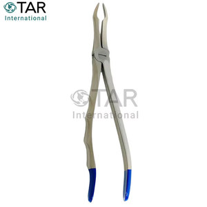 Forceps d'extraction dentaire # Forceps d'extraction radiculaire 845 avec embout en TC à prise dentelée, instruments orthodontiques médicaux - Product Image 2