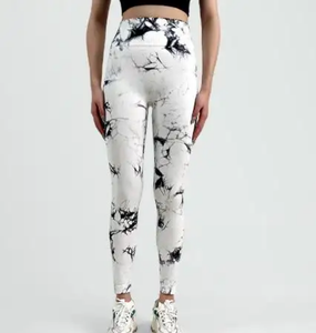 Pantalones Deportivos de Punto Transpirables de Cintura Alta para Mujer, Leggings de Yoga Sin Costuras para Gimnasio, Entrenamiento, Estilo Casual - Product Image 4