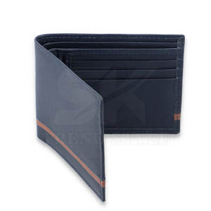 Cartera de Cuero Suave de Una Sola Tonalidad y Color Combinado para Hombre, Cartera Delgada de Cuero de la Mejor Calidad - Product Image 2