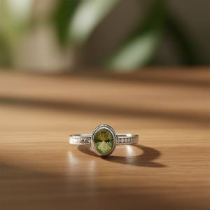 แหวนเพอริดอทอย่างดี น้ำหนัก 3.1 กรัม - Product Image 3