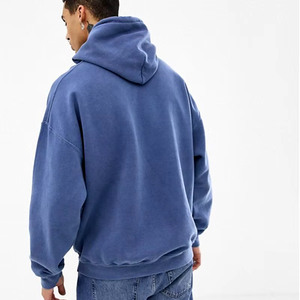 Sudadera con Capucha Personalizada de 600 g/m² de Algodón 100% para Hombre, con Estampado Puff y Técnicas de Bordado, Sudadera Oversize - Product Image 6