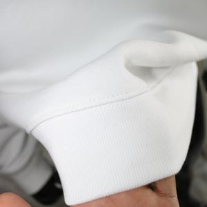WHITE Mock <b>Neck</b> Sweatshirt BLUE Applique Embroidery wide <b>neck</b> Sweatshirt URBAN PRODUCTIONS - Product Image 4